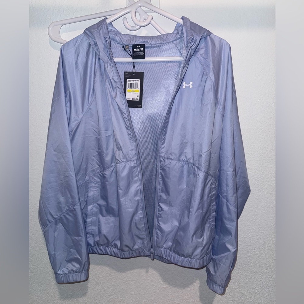 Brand New! Under Armour Rival FullZip Windbreaker Women’s NWT Size Large - Picture 3 of 6
